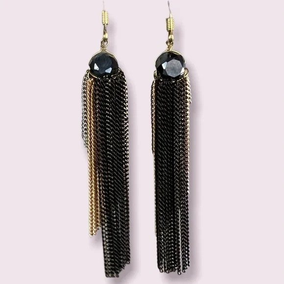 💎 FREE w/bundle❗️ Fashion Earrings metal chain dangles flashy party dancing - Picture 4 of 6